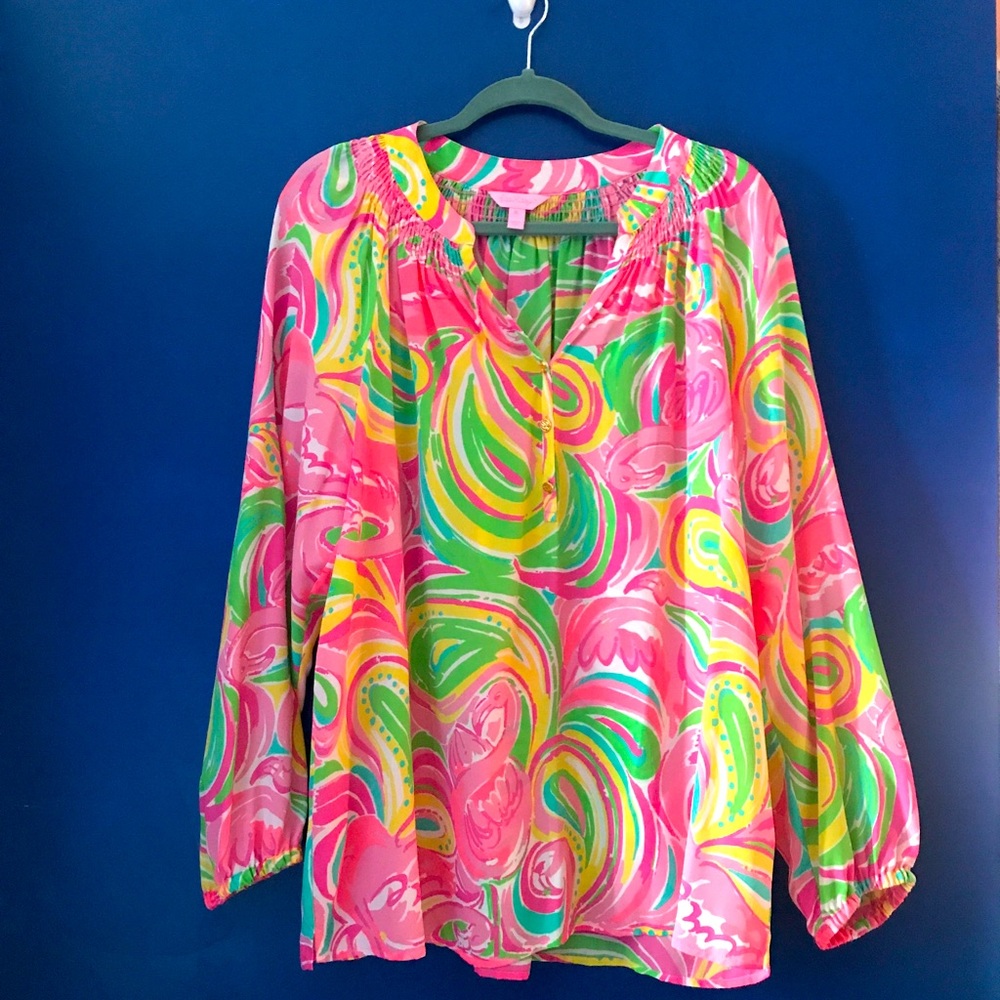 Lilly Pulitzer Elsa Silk Top